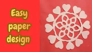 How to make easy and simple paper snowflake tutorial for beginners ||diy ||step by step full video 