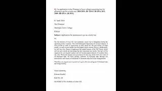 𝐇𝐒𝐂 𝟐𝟓.English 2nd paper.Most Important 𝐅𝐨𝐫𝐦𝐚𝐥 𝐋𝐞𝐭𝐭𝐞𝐫.&ldquo;Permission to go on a study tour