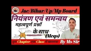 Class 10th Science !! नियंत्रण एवं समन्वय 🧠!! @Science @Class10 #Trending