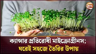 ক্যান্সার প্রতিরোধী মাইক্রোগ্রীনস বাড়িতেই যেভাব বানাবেন | Microgreens | Channel 24
