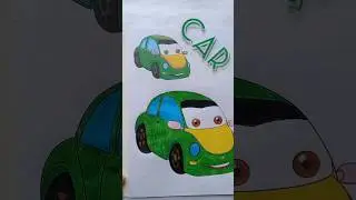 Car 🚗#shorts #car #carbook #colour #colouring #colourbook #carsongs #bookforkids #art #artist #viral
