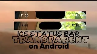 Ios transparent status bar on android 