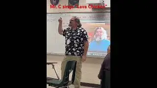 Teacher looks like Jack Black and sings Lava Chicken. #lavachicken #JackBlack #viralvideo #fyp