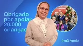 Irmã Annie agradece os presentes de Natal para as crianças da Síria