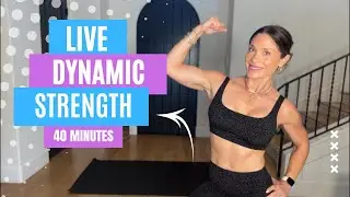 40 Min Dynamic Strength Training LIVE! Medium + Heavy Dumbbells