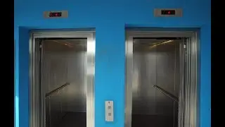 Sweden, Stockholm, Gallerian Sickla P-Hus / parking house, 2X Thyssenkrupp elevator ride