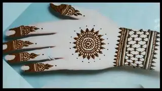 New Back Hand Mehndi Design | Simple Flower Style