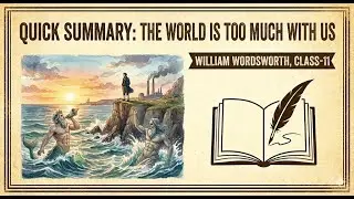 The World is too Much With Us by William Wordsworth | Class - 11 English Literature | WOVEN WORDS