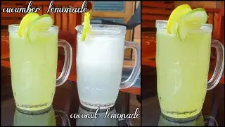2 Easy lemonade# coconut lemonade# cucumber lemonade.