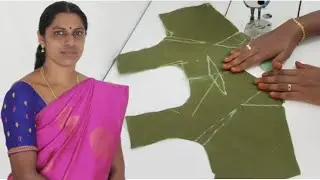 blouse front part marking|  blouse marking for beginners | simple blouse dot marking in Tamil |