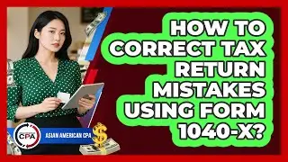 How To Correct Tax Return Mistakes Using Form 1040-X? - Asian American CPA