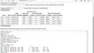 Using cabmaker.html to make a Cabrillo file for the California QSO Party (CQP)