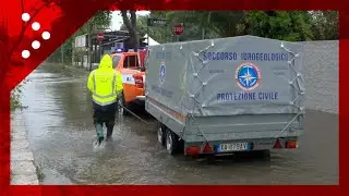 Maltempo, allagamenti a Palermo: Protezione Civile al lavoro a Mondello