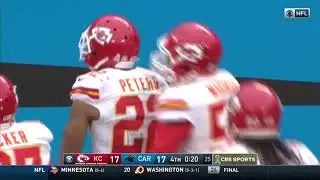 Kansas City Chiefs' Marcus Peters Kicks Ball Into Stands After Stripping It From WR Kelvin Benjamin