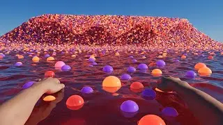 Would You Dive Into a Tsunami? 🌊⚡ | Oddly Satisfying AI ASMR