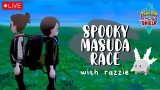 🔴 SPOOKY GALARIAN CORSOLA MASUDA RACE W/ @RazzieLive  | Live Stream | Pokemon Sword