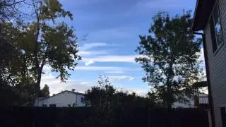 Clouds in the backyard