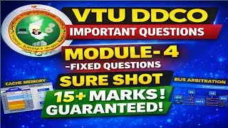 VTU|DDCO| Module 4 Most Important Questions | Repeated Questions |PYQs Analysis| Exam-Oriented