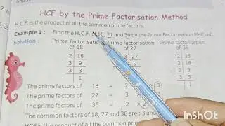 HCF of 18 27 36 by prime factorisation method| 18 27 36 ka HCF| hcf of 18 27 36 #primefactorization