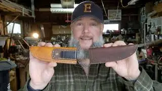 Making a leather sheath - step by step