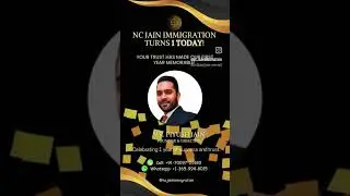 NC JAIN IMMIGRATION TURNS 1 TODAY!