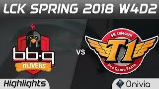 BBQ vs SKT Highlights Game 2 LCK Spring 2018 W4D2 BBQ Olivers vs SKT Telecom T1 by Onivia