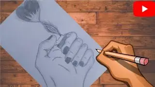 Hand Holding lighter Vs Heart Drawing very easy #Short #SharmaArtBox