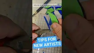 Советы начинающим художникам-витражистам по резке стекла #glassart #artprocess #diyart