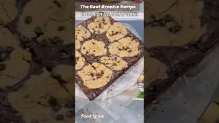Easy Brookie Recipe 🍪🍫 | Best Brownie Cookie Combo Ever! | Fudgy + Chewy Brookie Recipe #shorts