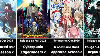 All Upcoming Anime of Fall 2026 | Octorber to December