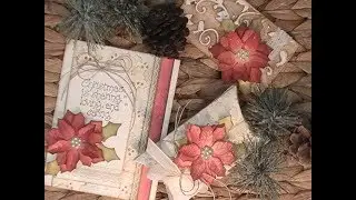 Countdown to Christmas Series / 2017 / Vintage Card - Pillow Box - Tag / C&CT