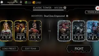 🔥Klassic Tower FATAL 185 Fights + Rewards Opening ☠️ Mortal Kombat Mobile Gameplay