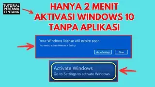 ✅ Cara Aktivasi Windows 10 Tanpa Aplikasi - Hanya 2 Menit!