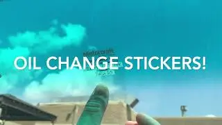 Oil Change Stickers