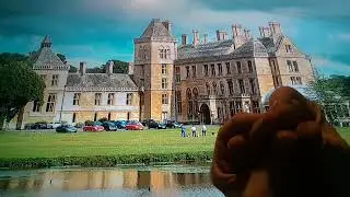 Horacio the handsnake visiting Walton Hall in Warwickshire, England