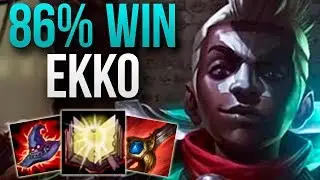CHALLENGER 86% WIN RATE EKKO! | CHALLENGER EKKO JUNGLE GAMEPLAY | Patch 10.4 S10