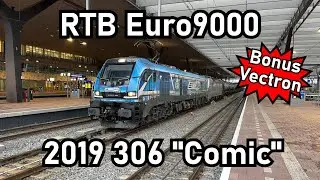 RTB Cargo Euro9000 2019 306 + Vectron 193 174 in Gouda & Rotterdam (Met optrekgeluid!)