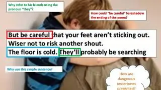 iGCSE English Literature Edexcel Poem - Hide and Seek Analysis
