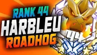 Harbleu Rank 44 Roadhog Gameplay on Gibraltar! [ Overwatch Season 34 Top 500 ]