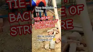 tie-beam : backbone of structure.#construction #foundation #beam #work #ytshorts #trending #tiebeam