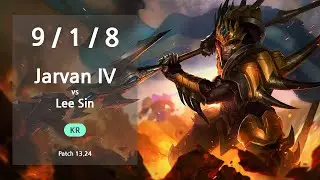 Jarvan IV Jungle vs Lee Sin - KR GrandMaster Patch 13.24