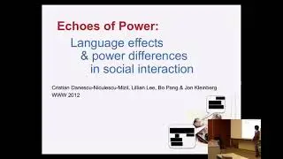 2013 09 24 Lillian Lee - Language as Influence: Power and Memorability