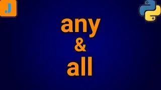 Python any and all