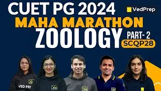 Zoology SCQP28 | CUET PG 2024 Preparation | Maha Marathon | Part-2 | VedPrep Biology Academy