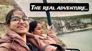 From sea to sky 🌊🚠 a ferry ride and a breathtaking cable car journey down to the iconic Needles!🇬🇧