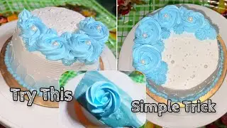 EASY & QUICK CAKE DECORATION🎂STEP-BY-STEP✨#youtube#cake#delicious#viral#trending#hacks#explore#yt