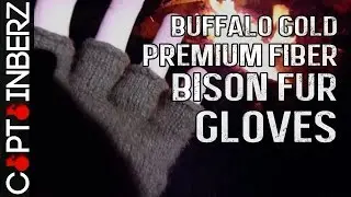 Bison Fur Gloves by Buffalo Gold Premium Fibers