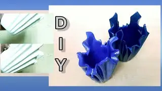 Cement Flower Vase Making ||  DIY  Easy Flower Vase ||