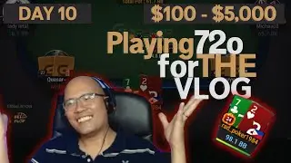 Playing 72 Offsuit as Requested | Bankroll Challenge $100 to $5,000 Highlights | Day 10 | GGPoker