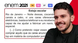 ENEM 2021 - Rio de Janeiro — Noite dessas, ciscando num desses canais a cabo, vi uns caras